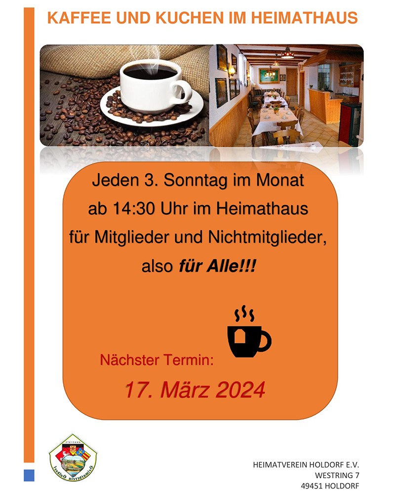 24 Heimatverein Kaffee und Kuchen