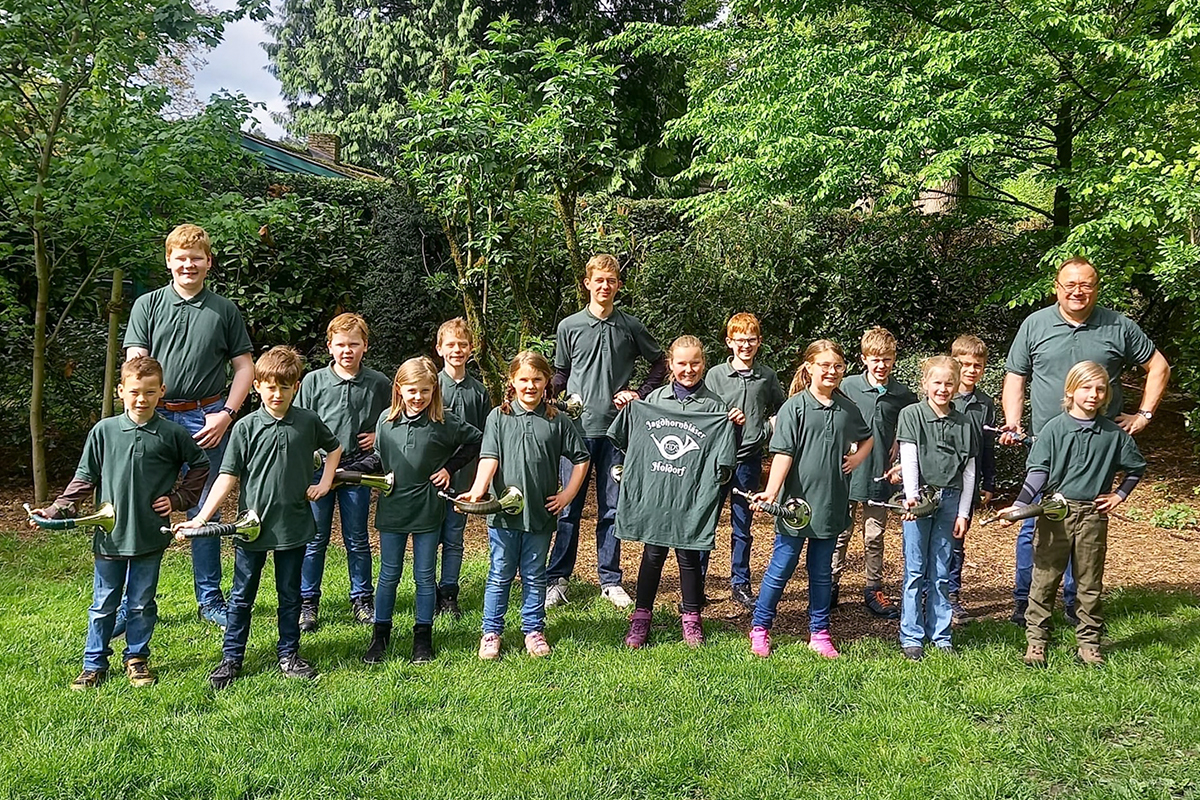 24 Jagdhornbläserkids