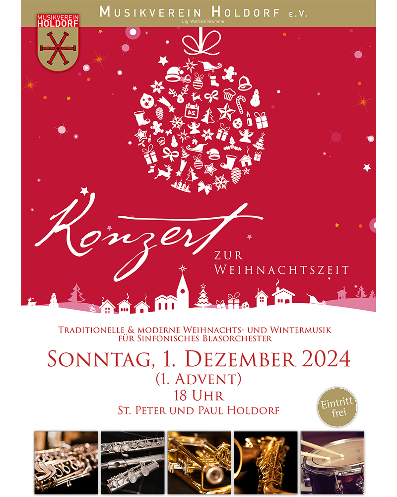 24 Holdorf-Musikverein-Plakat-Weihnachtskonzert
