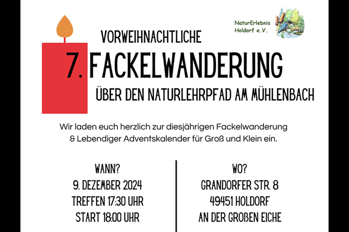 24 Lebendiger Adventskalender und Fackelwanderung