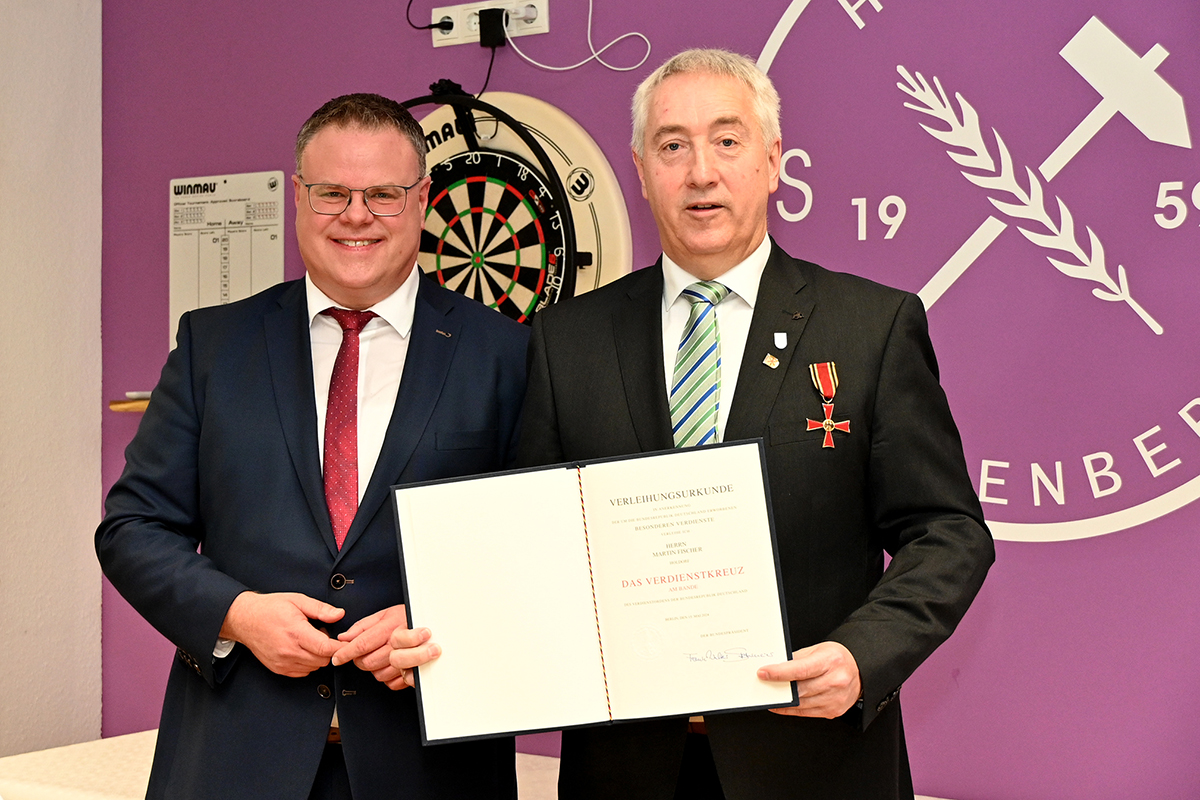 25 Handorf-Langenberg Martin Fischer Bundesverdienstkreuz 25 Handorf-Langenberg Martin Fischer Bundesverdienstkreuz
