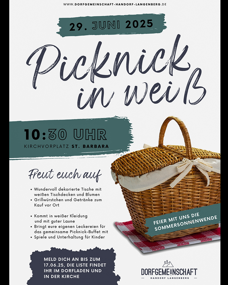 25 HaLangenberg-Picknick in wei&szlig;