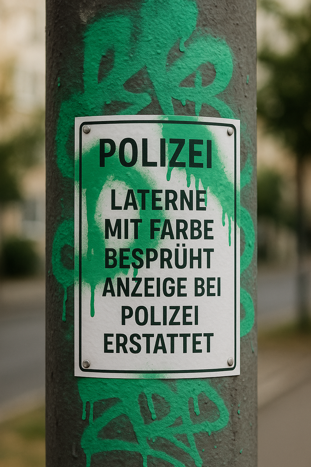 25 Lagerweg Laternen bespr&uuml;ht