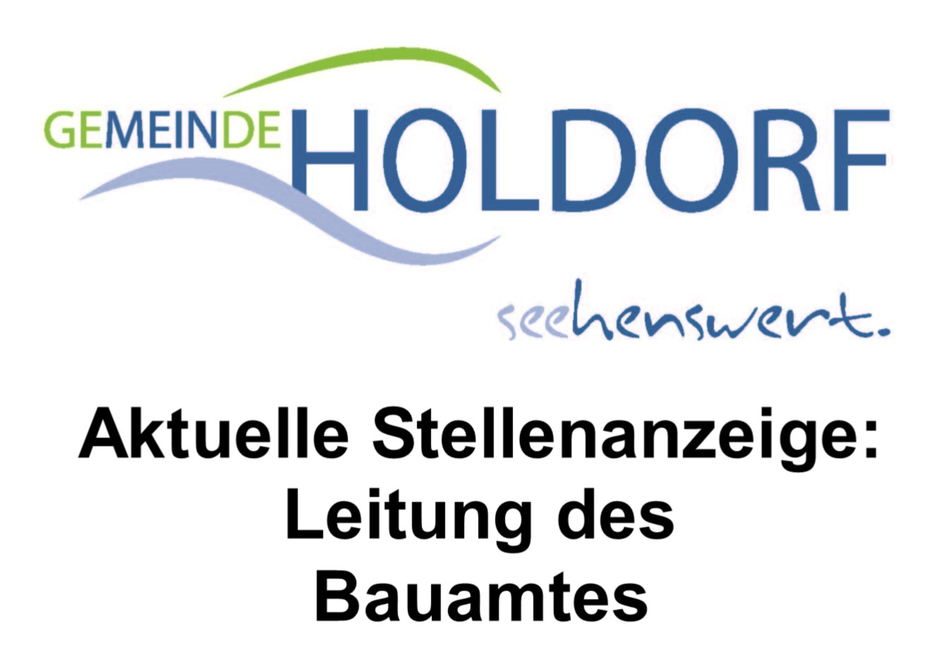 Bauamtsleitung-Stellenausschreibung Bauamtsleitung-Stellenausschreibung